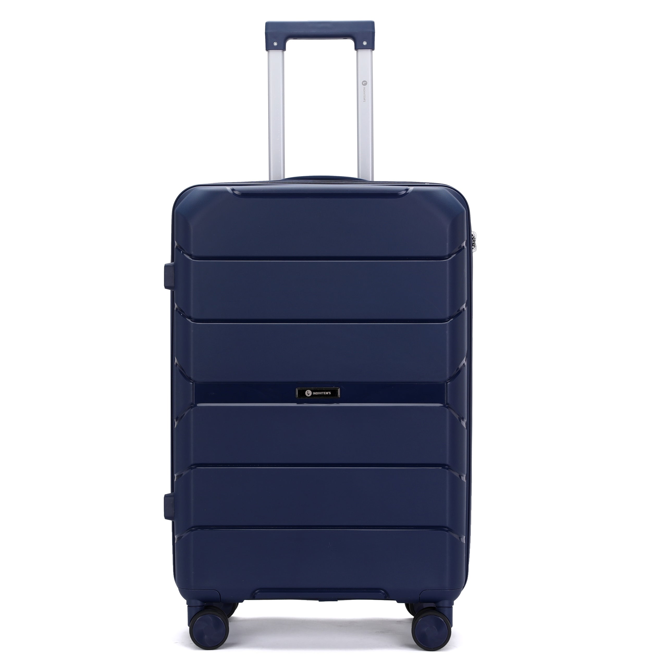 SUITCASE SMALL INDESTRUCTIBLE CABIN TRAVEL LUGGAGE ON WHEELS "M" Manufacturer code M6995 DARK BLUE M