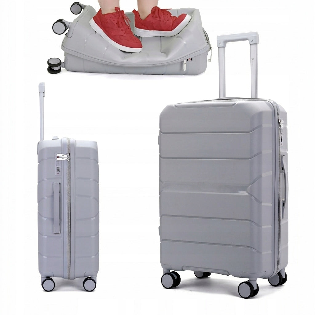 SUITCASE SMALL INDESTRUCTIBLE CABIN TRAVEL LUGGAGE ON WHEELS "M"