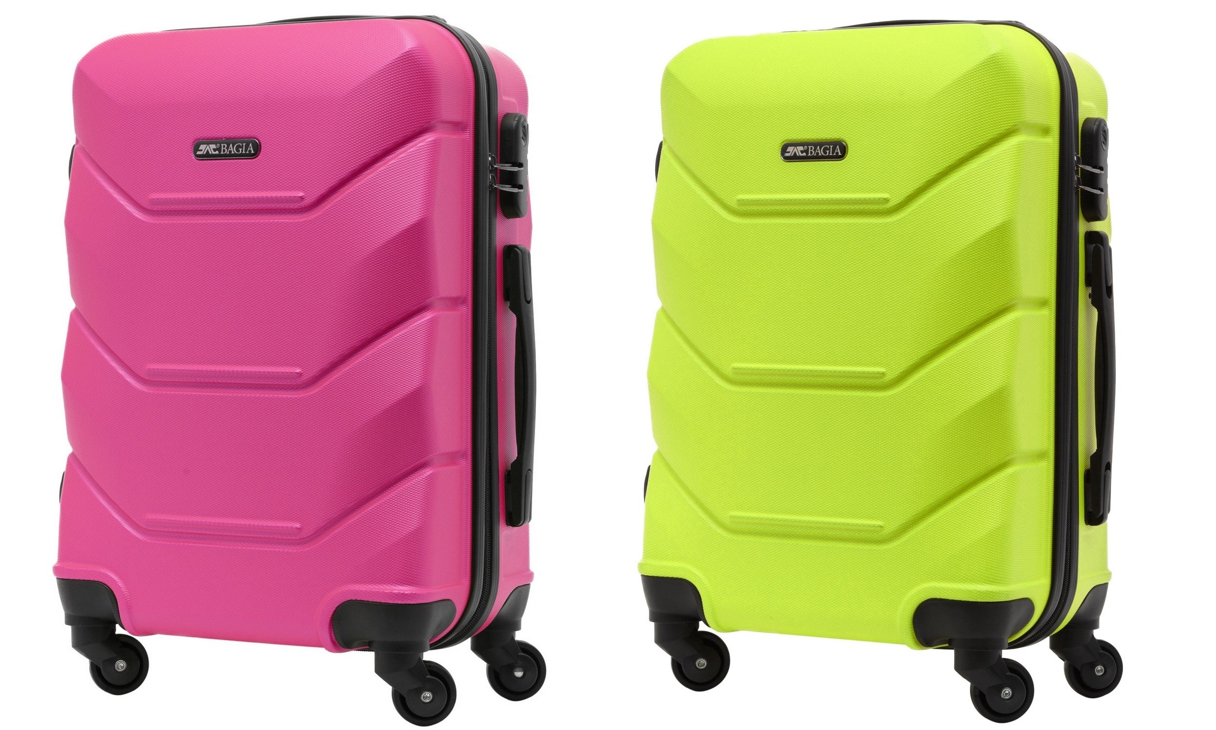 SUITCASE SMALL TRAVEL BAG CIRCLE LUGGAGE EXCLUSIVE 55X37X20 PREMIUM Depth (shorter edge) 20 cm