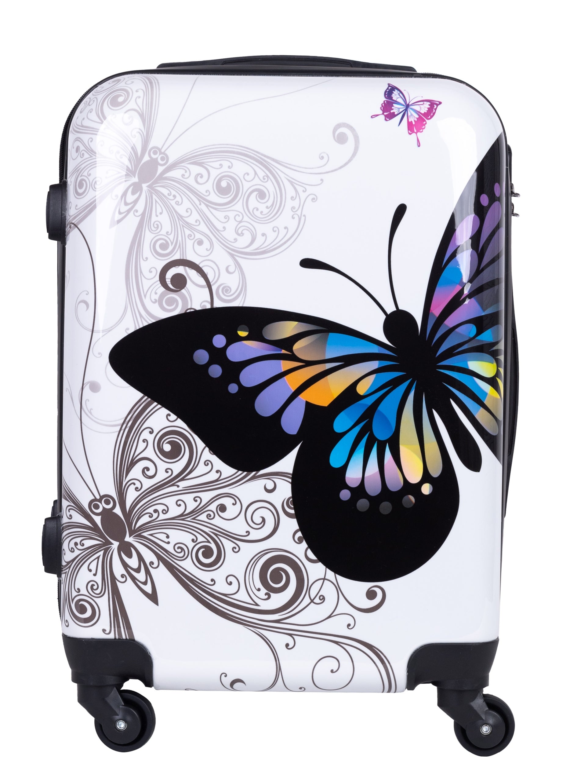 SUITCASE SMALL TRAVEL WHEELS BAG ROOMY CARRY-ON LUGGAGE PREMIUM 55X40X20 Depth (shorter edge) 20 cm