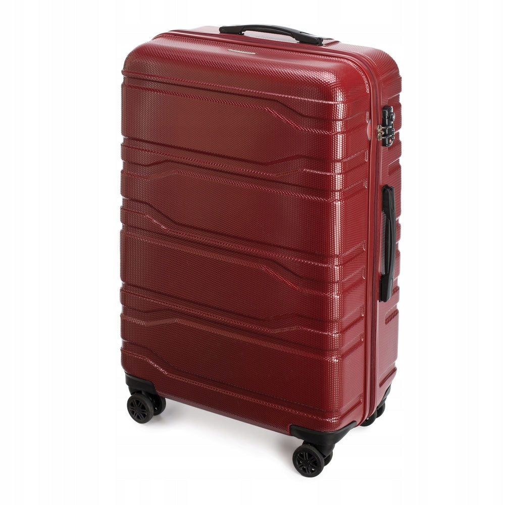 SUITCASE WITTCHEN 56-3P-983-31 RED LARGE POLYVEGLAN 94L 77x51x28 Packaging status original