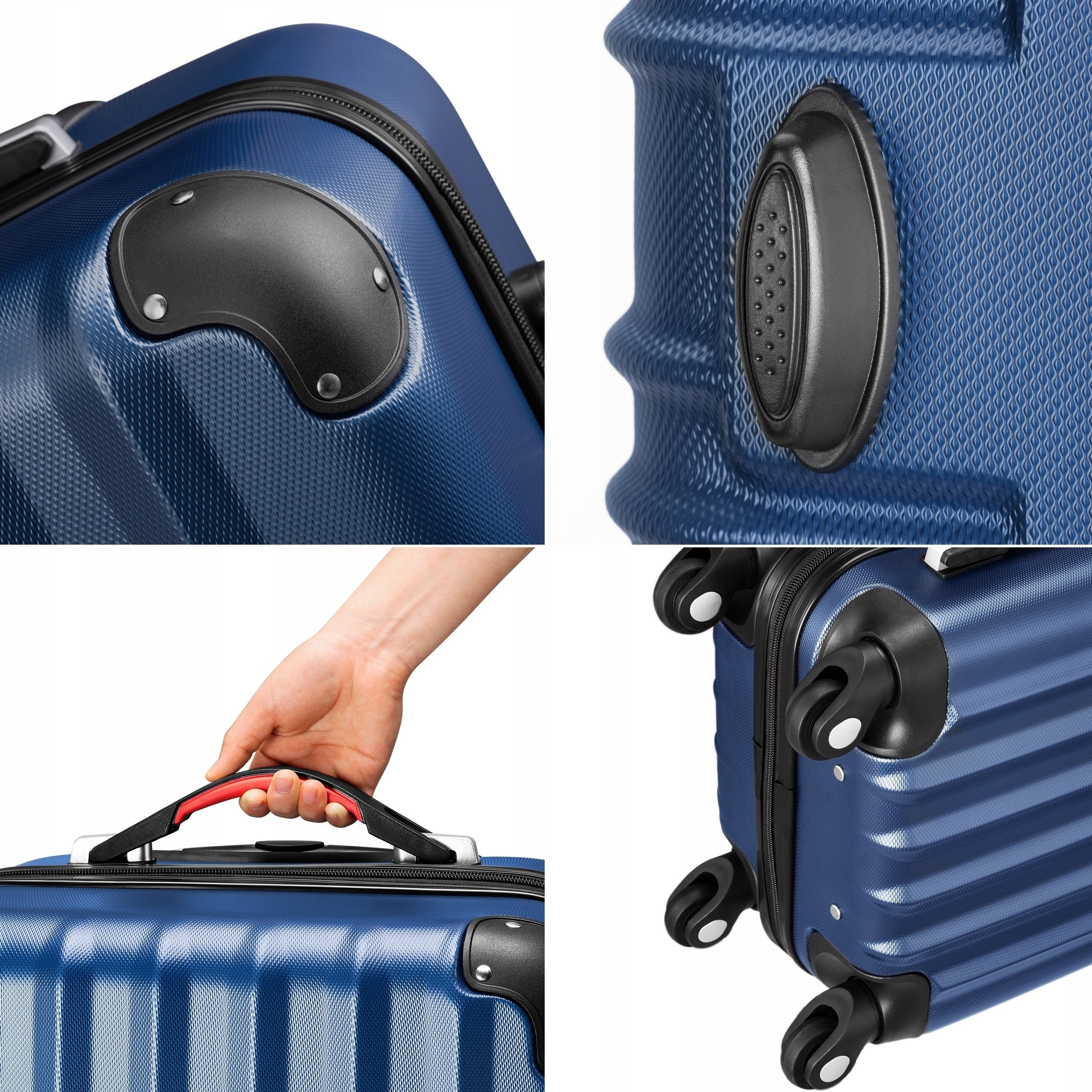 SUITCASES SET OF TRAVEL SUITCASES LUGGAGE SUITCASE ON WHEELS SET ABS 3IN1 EAN (GTIN) 5905523062472
