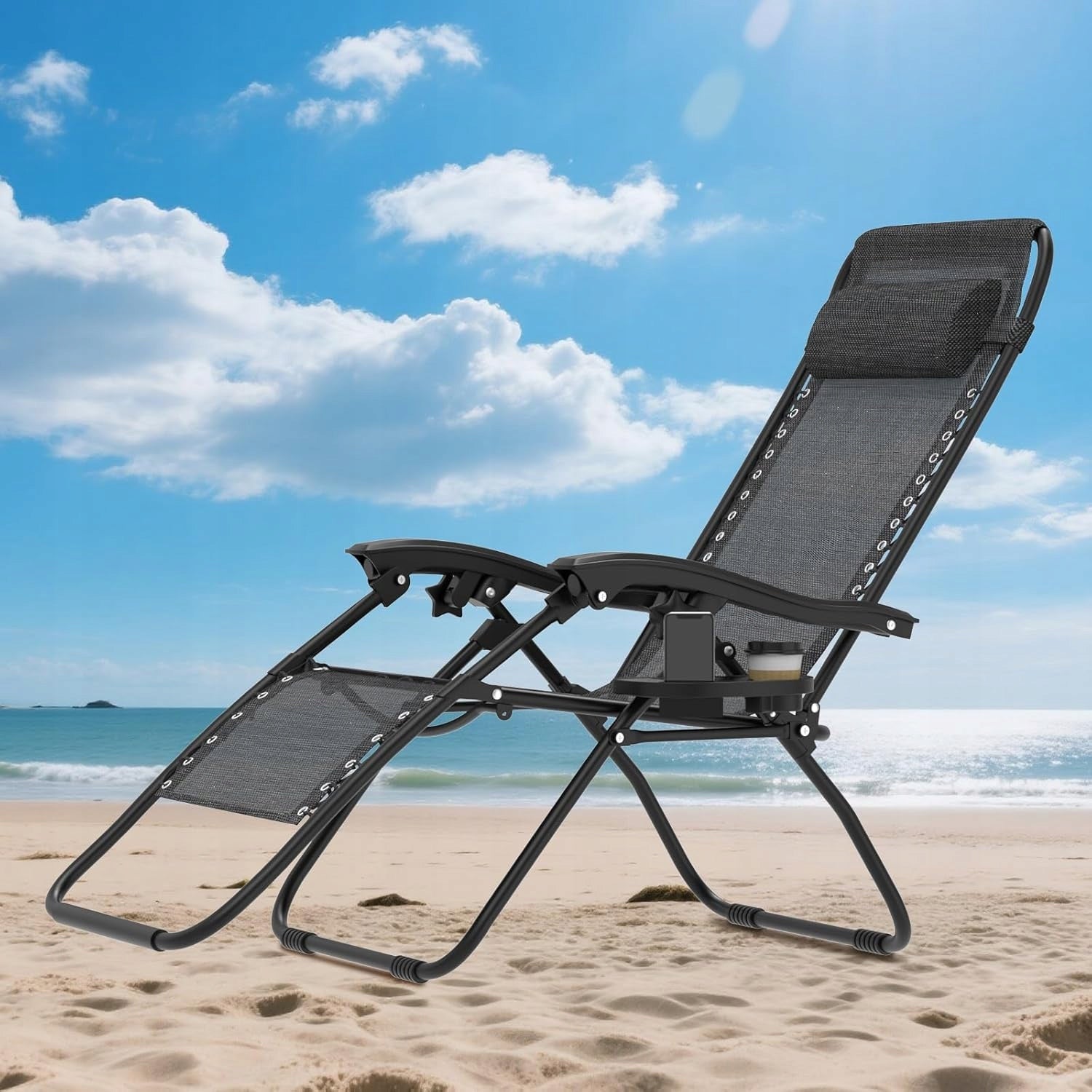SUN LOUNGER BEACH FOLDING ZERO GRAVITY FOR SWIMMING POOL TERRACE BALCONY Manufacturer code cal