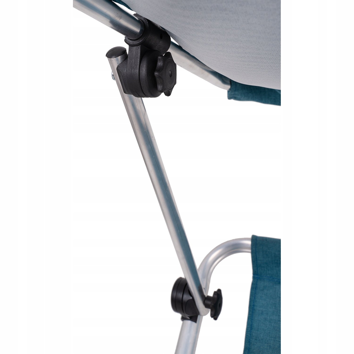 SUN LOUNGER ON WHEELS GARDEN CANOPY BEACH FOLDING TERRACE CHAIR Frame material metal