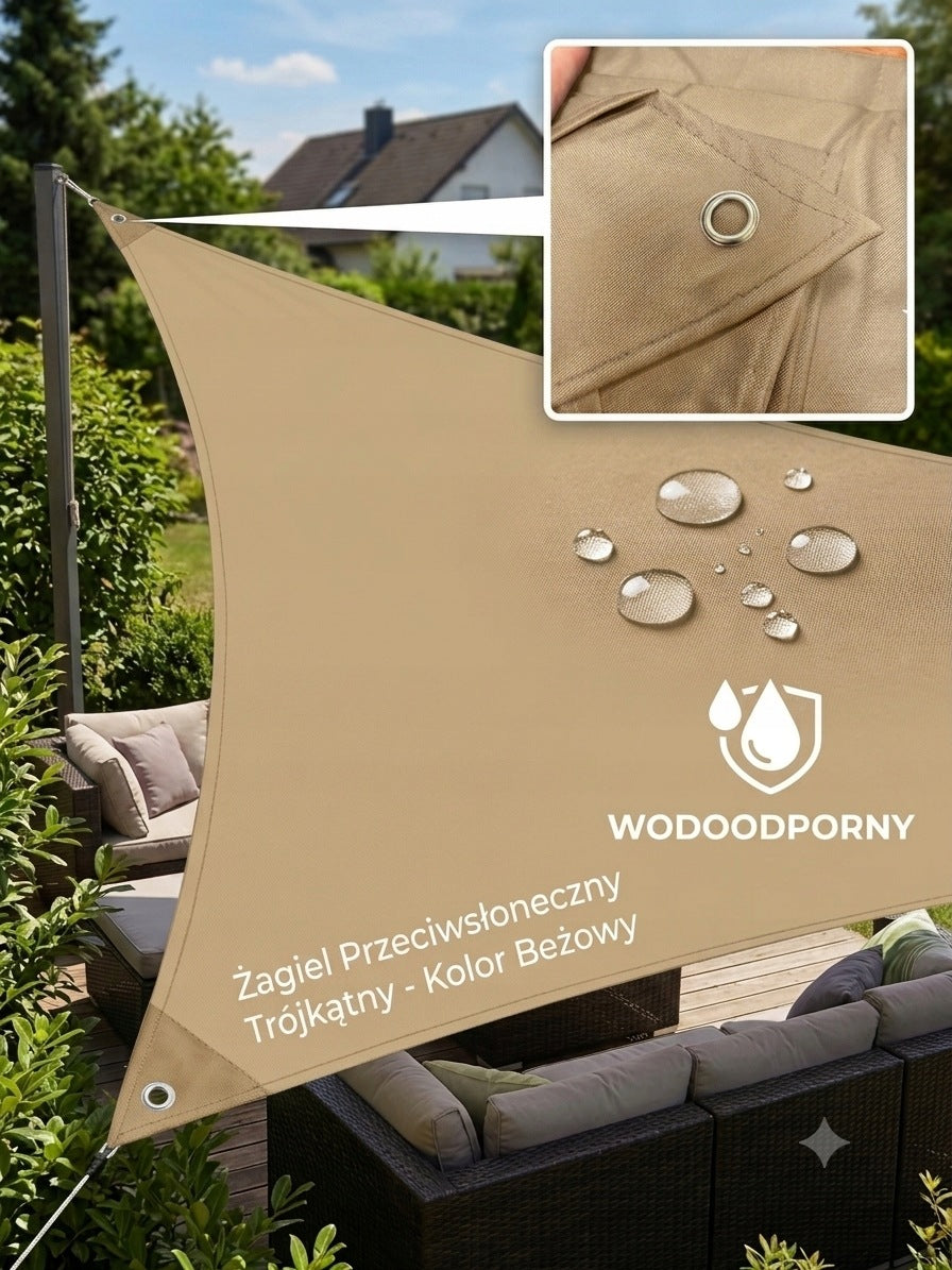 SUN SAIL BEIGE 415x415x415 cm
