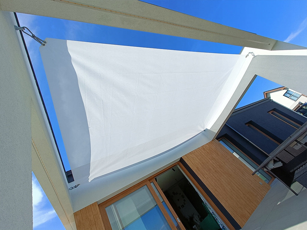 SUN SAIL FOR GARDEN TERRACE, WHITE CUSTOM SHADE SAIL EAN (GTIN) 5908226263474