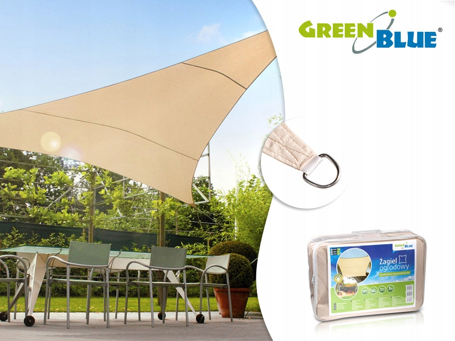 SUN SAIL GARDEN SHADE 3.6m CREAM TRIANGLE GB500 Packaging status original