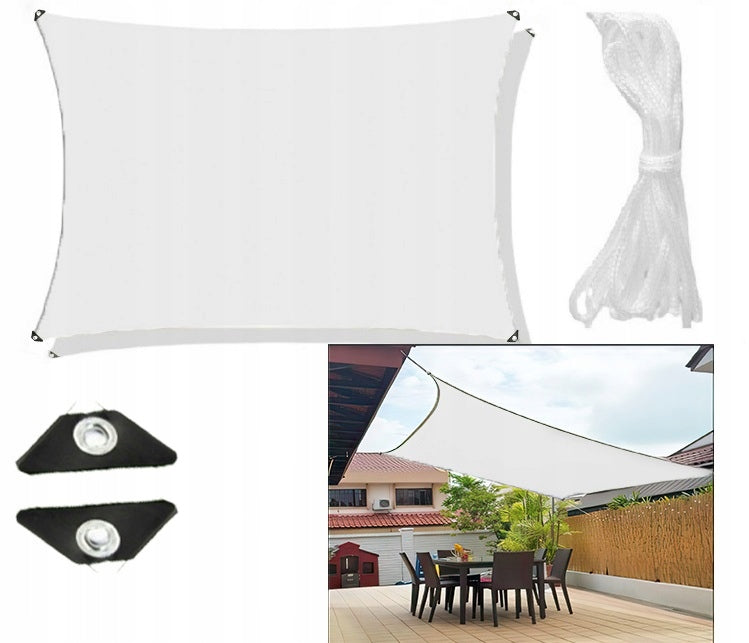 SUN SAIL GARDEN WATERPROOF 4x4 m WHITE AWNING SHREDDER Manufacturer code Żagiel Przeciwsłoneczny Ogrodowy Biały 4x4