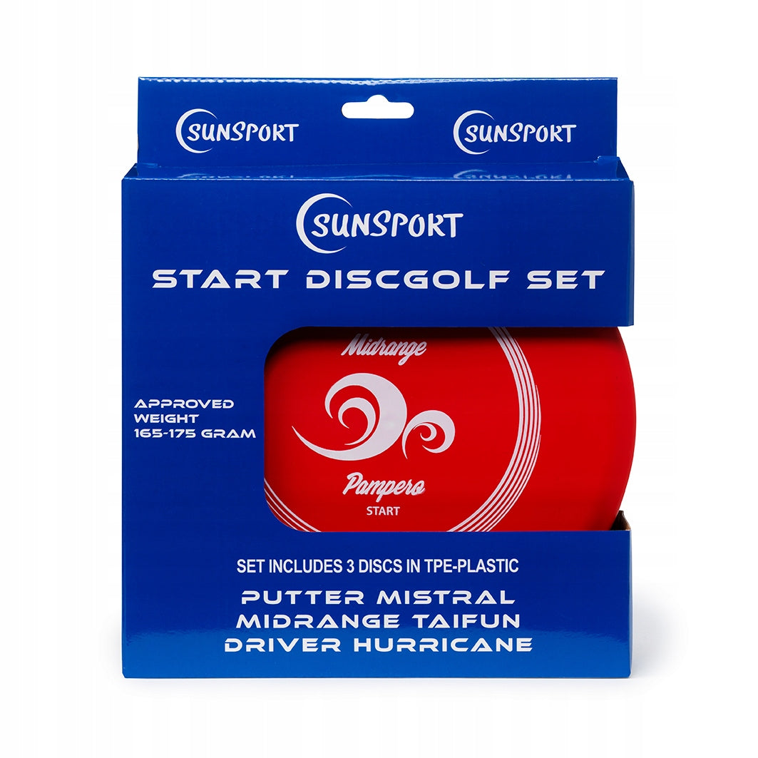 SUNSPORT set of 3 Discgolf Start TPE discs Brand Tactic