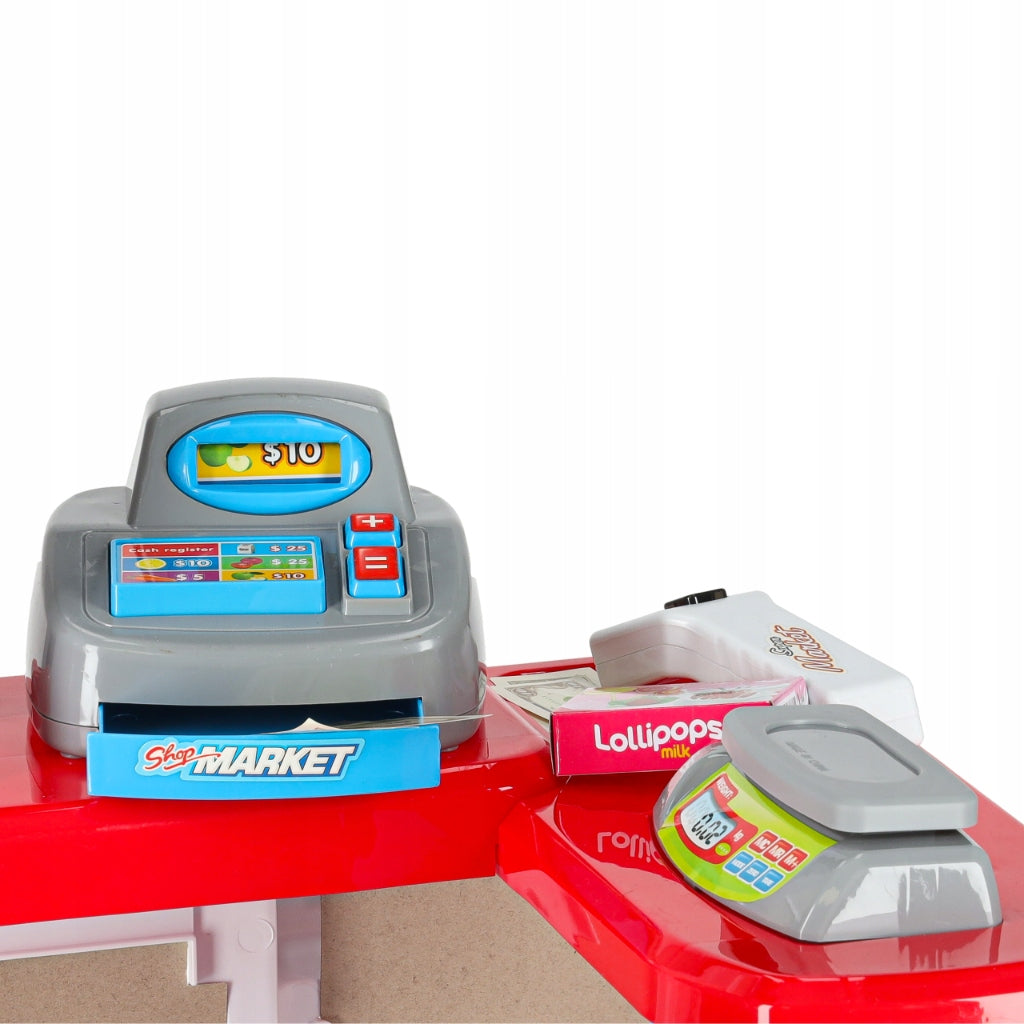 SUPERMARKET CHILDREN'S SHOP GROCERY STALL CASH REGISTER TROLLEY SCANNER Kid's age 3+ years