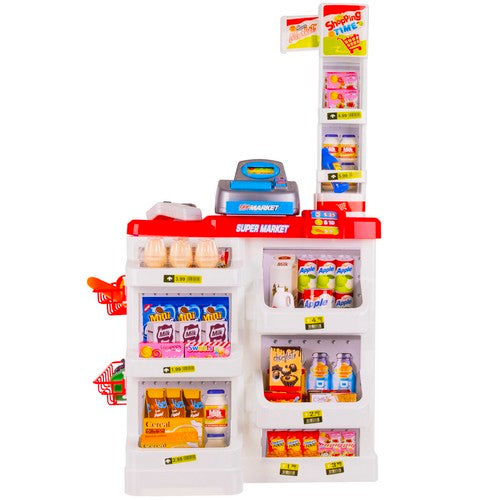SUPERMARKET TOY CASH REGISTER TROLLEY ACCESSORIES MEGA SET Manufacturer code 22374