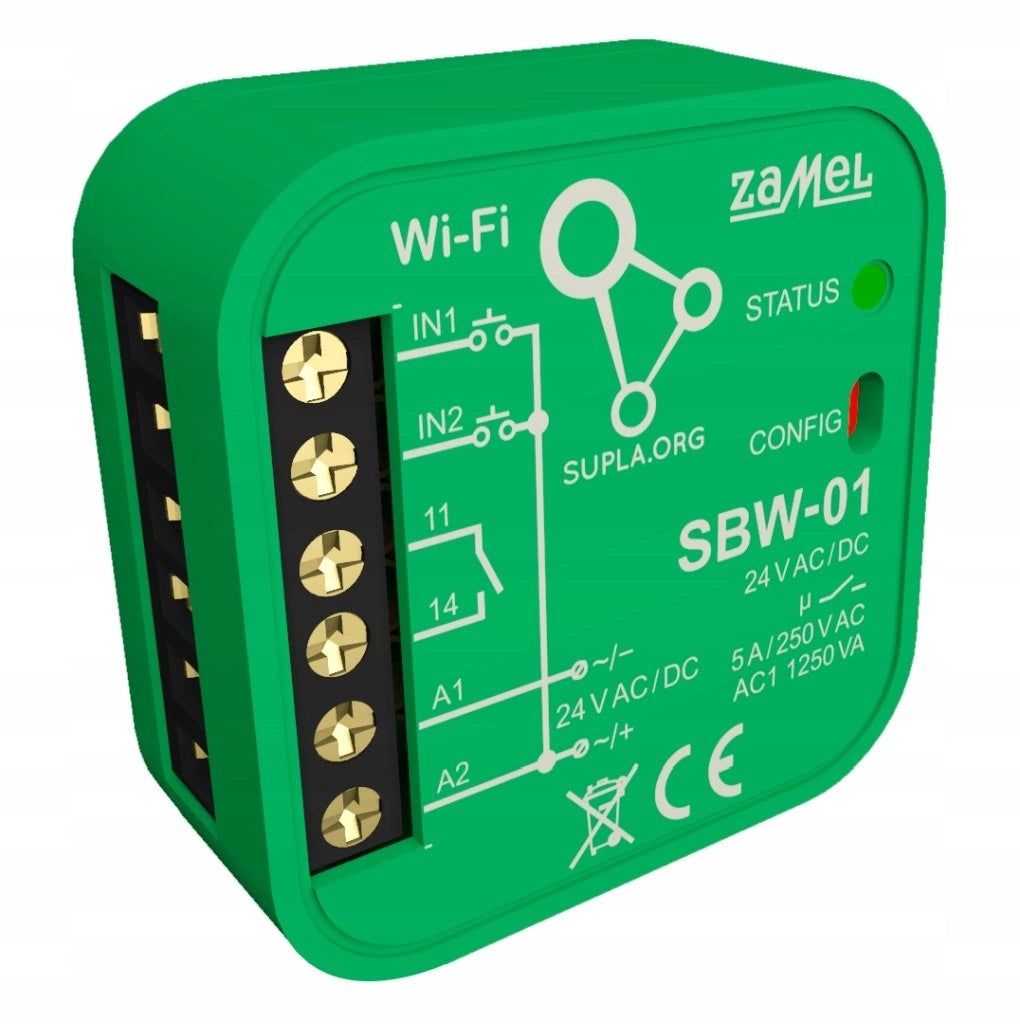 SUPLA 1-channel Wi-Fi gateway controller!!!!!! SBW-01!!!!!! ZAMEL Manufacturer code SBW-01