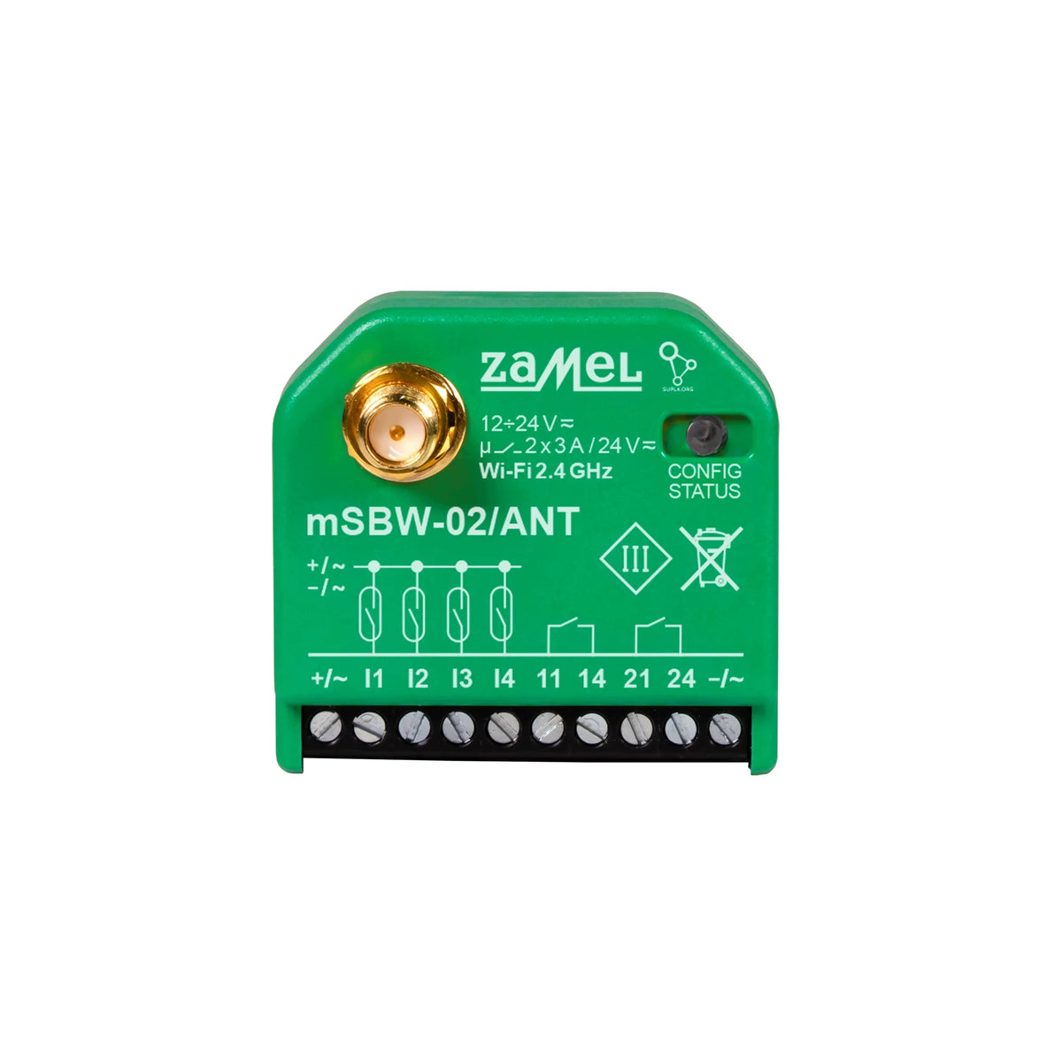 SUPLA Gateway controller WiFi 2-channel /4-channel inputs mSBW-02/ANT Zamel