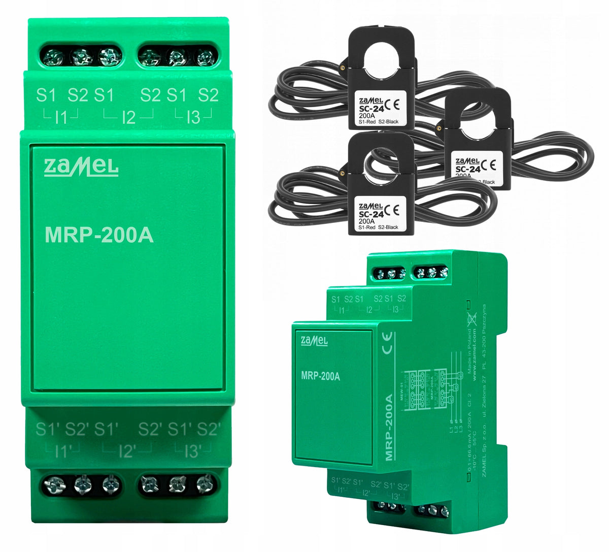 SUPLA Transformer Expansion Module 200A to MEW-01 Model: MRP-200A ZAMEL Packaging status original