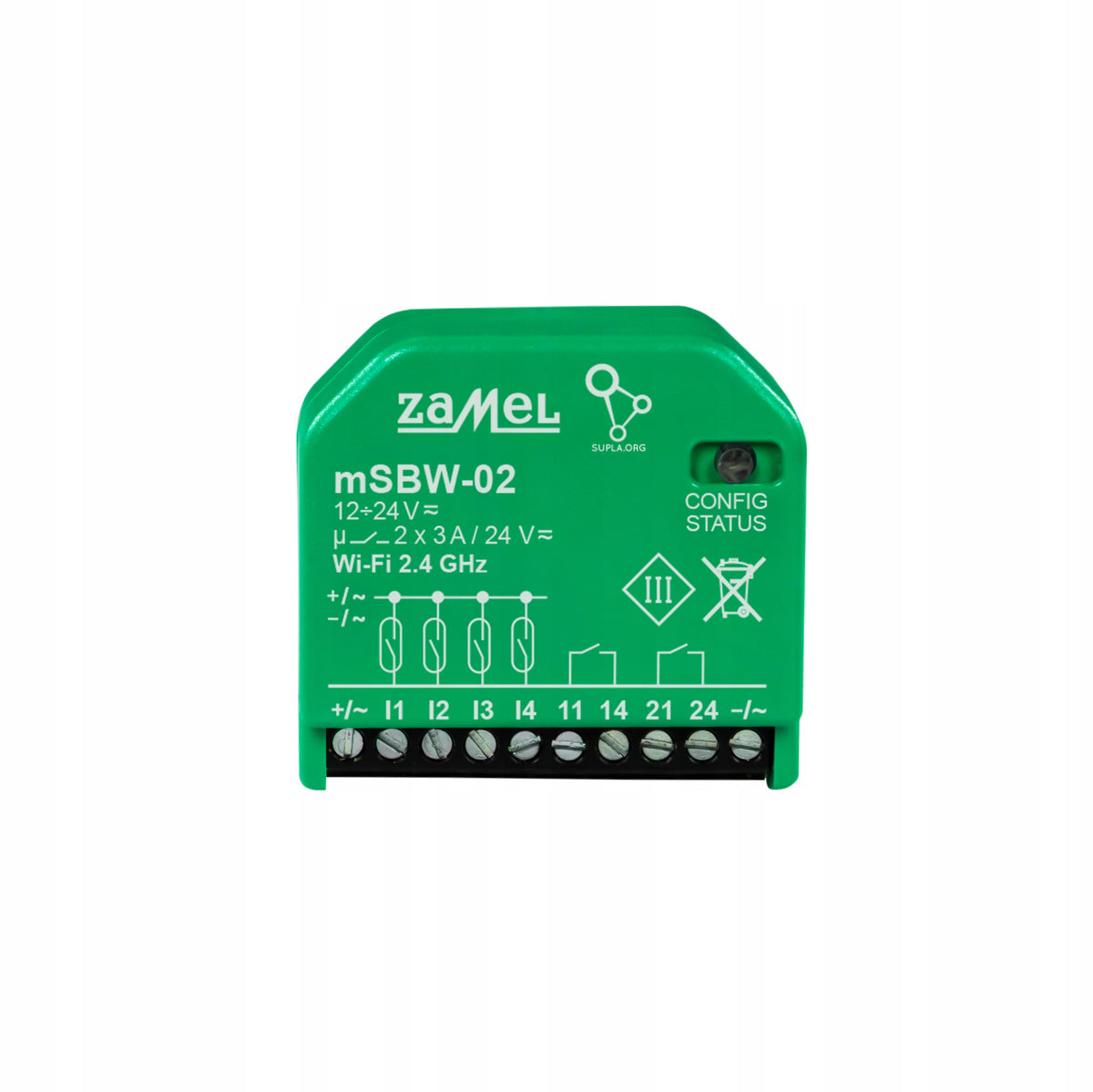 SUPLA mSBW-02 mini WiFi gate controller 2-channel output 4-channel input