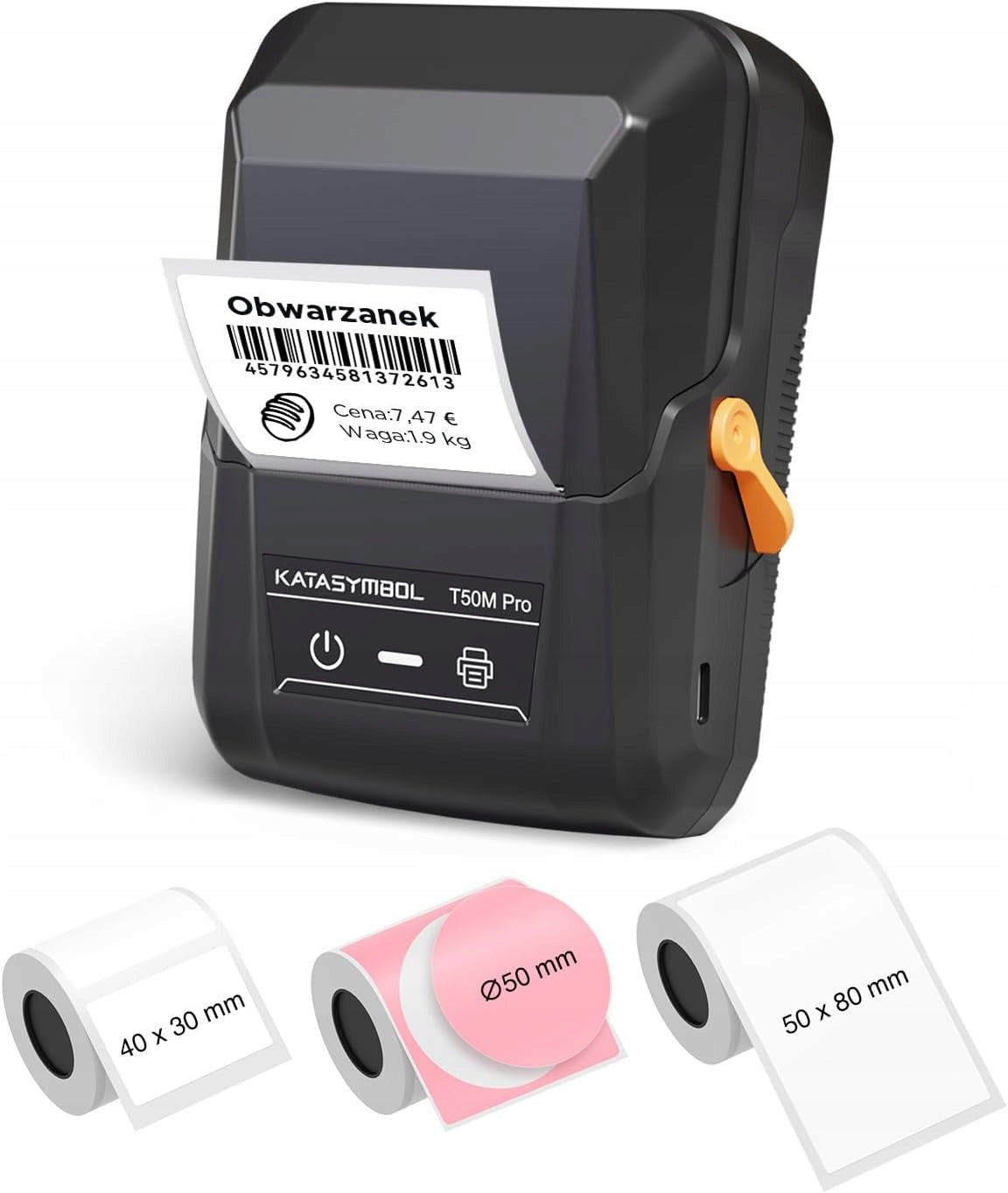 SUPVAN T50M Pro Bluetooth Thermal Label Printer + 3 Rolls