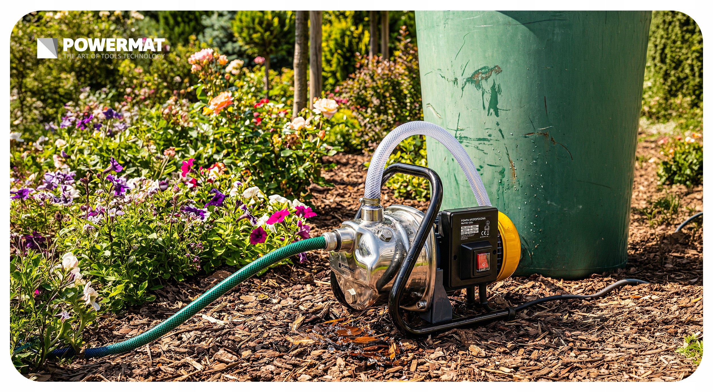 SURFACE HYDROPHORE PUMP FOR WATER WELL WATERING 1200W GARDEN Manufacturer Powermat