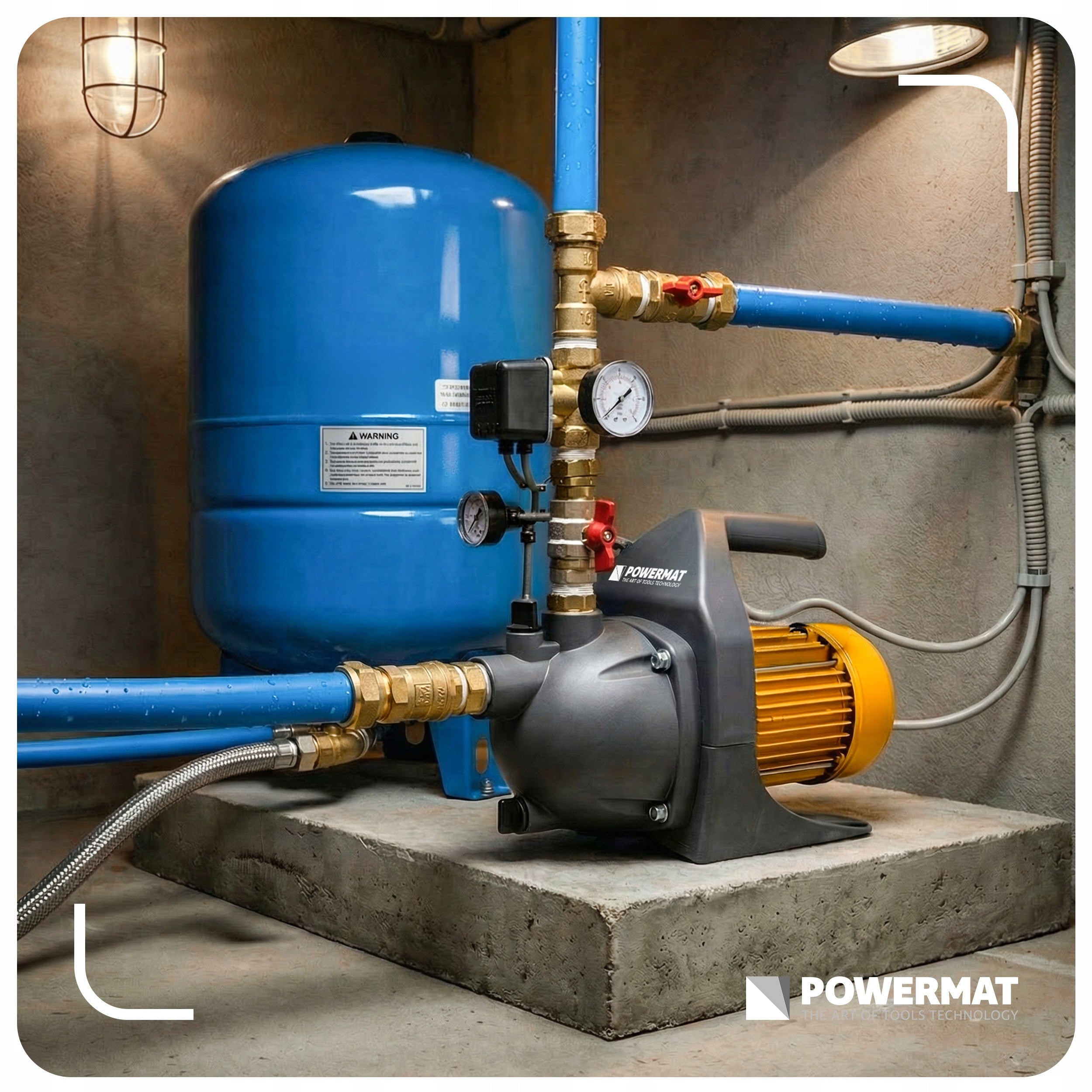 SURFACE HYDROPHORE PUMP FOR WATER WELL WATERING 600W GARDEN Manufacturer Powermat