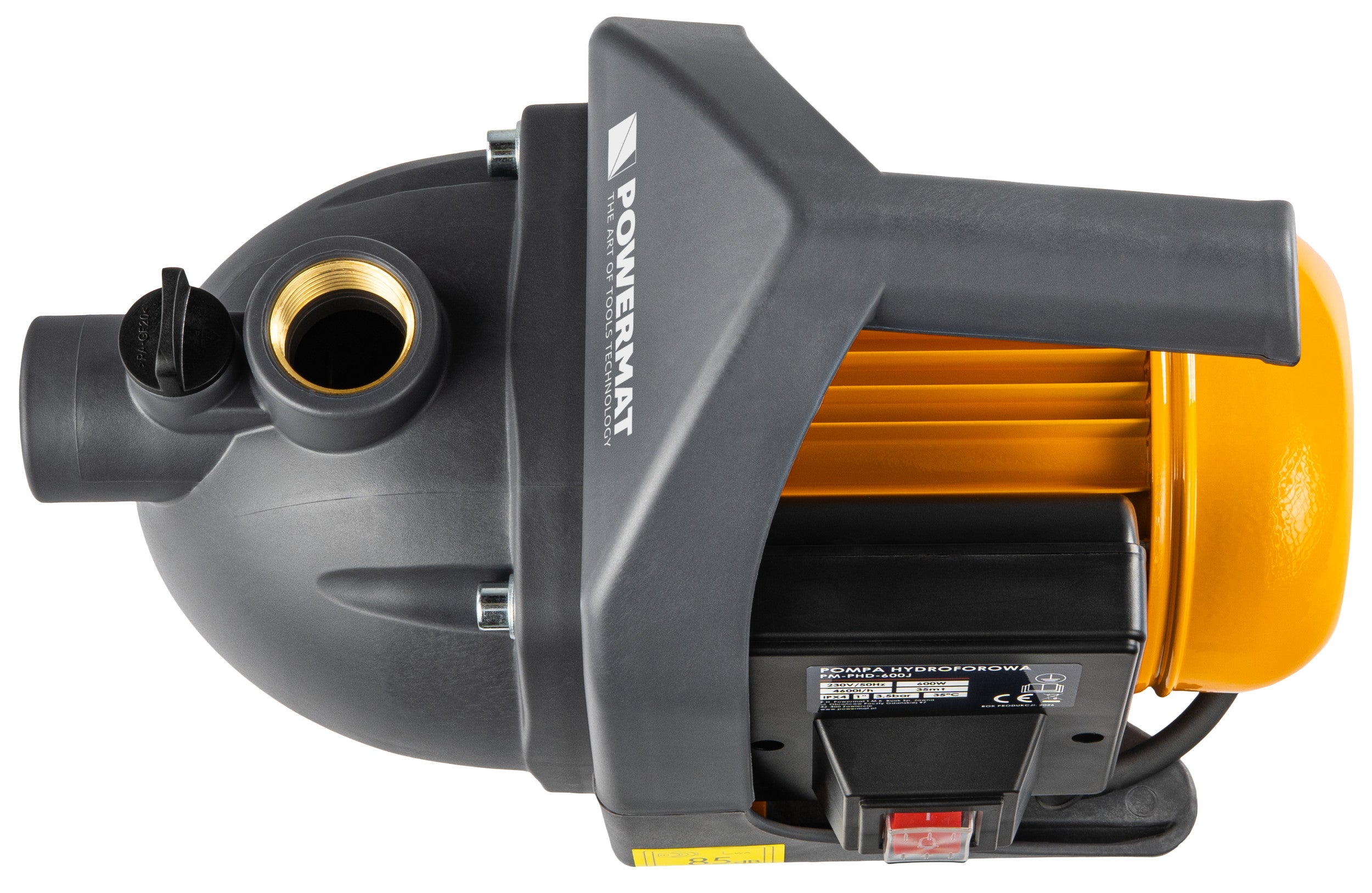 SURFACE HYDROPHORE PUMP FOR WATER WELL WATERING 600W GARDEN Product weight with unit packaging 7.5 kg