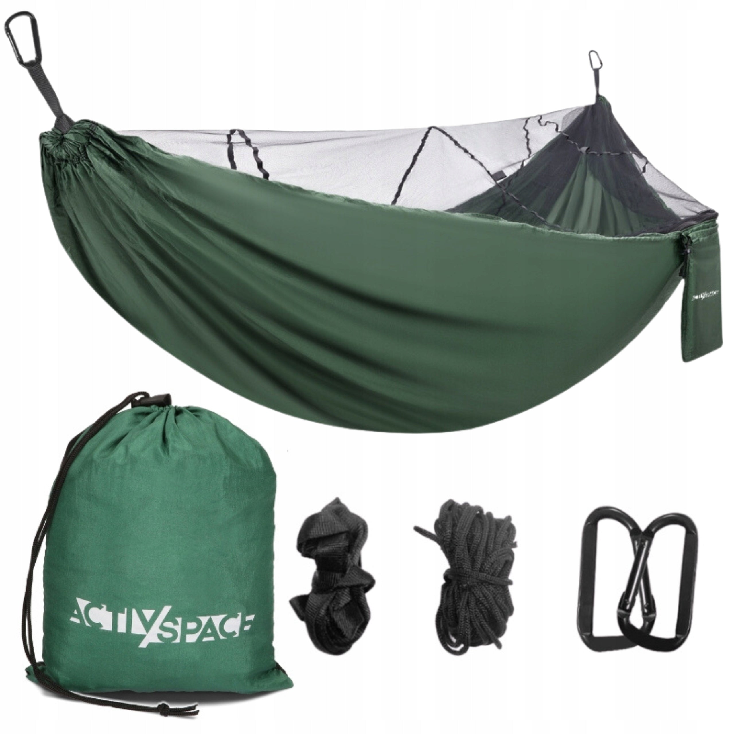 SURVIVAL HIKING HAMMOCK WITH MOSQUITO NET TRAVEL FOR CAMPING LARGE PORTABLE