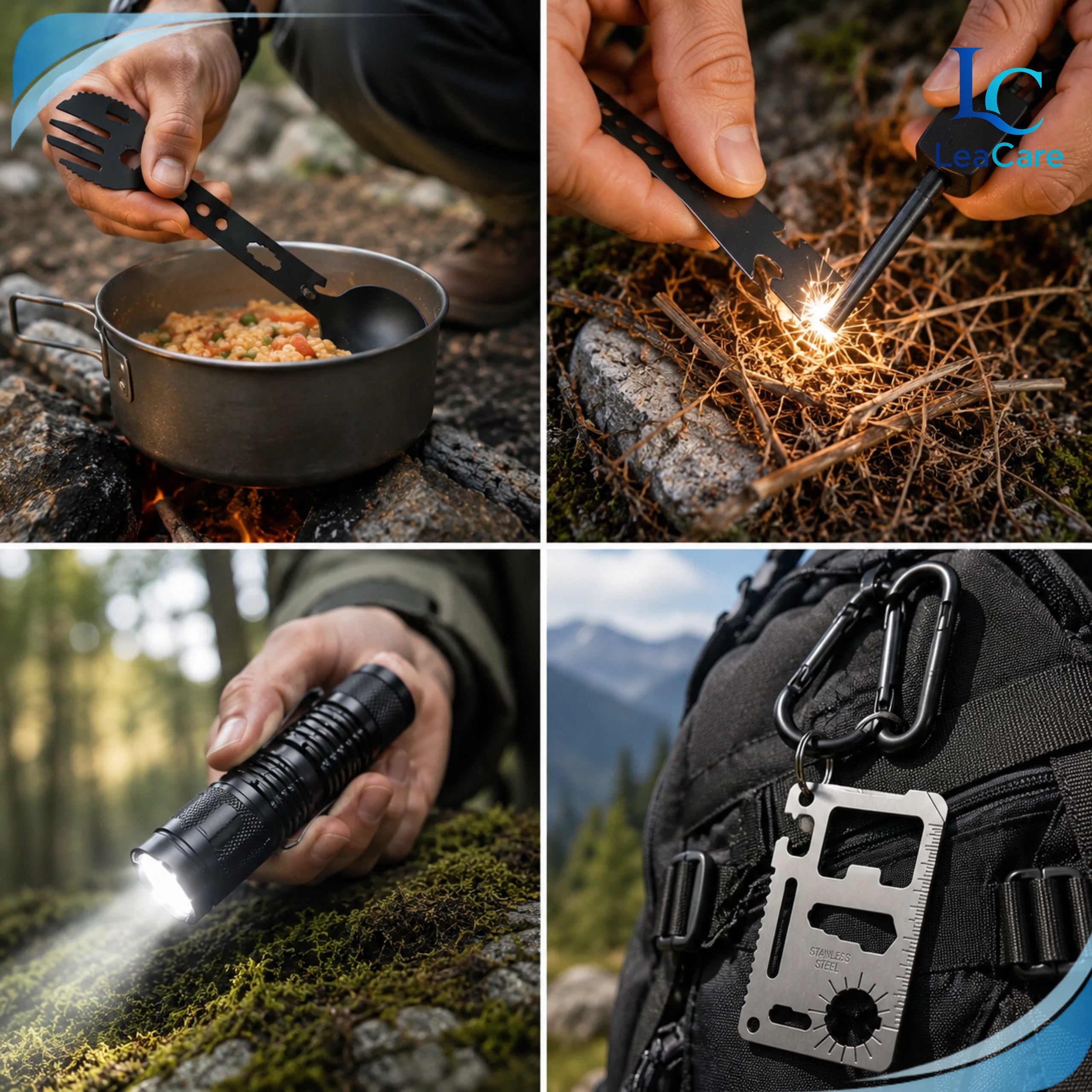 SURVIVAL MILITARY SURVIVAL KIT IN CASE Essential 32in1 Additional features non-slip handle case fastening clip one-handed opening blunt blade window breaker