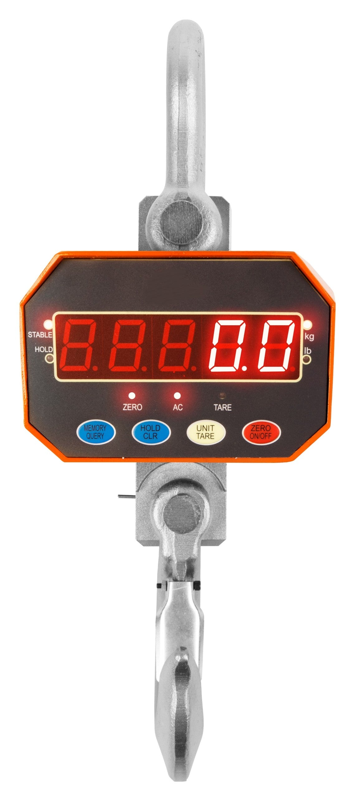 SUSPENDED HANGING CRANE HOOK SCALE 5000kg 5T REMOTE CONTROL WITH DISPLAY Brand Bielskie Wagi