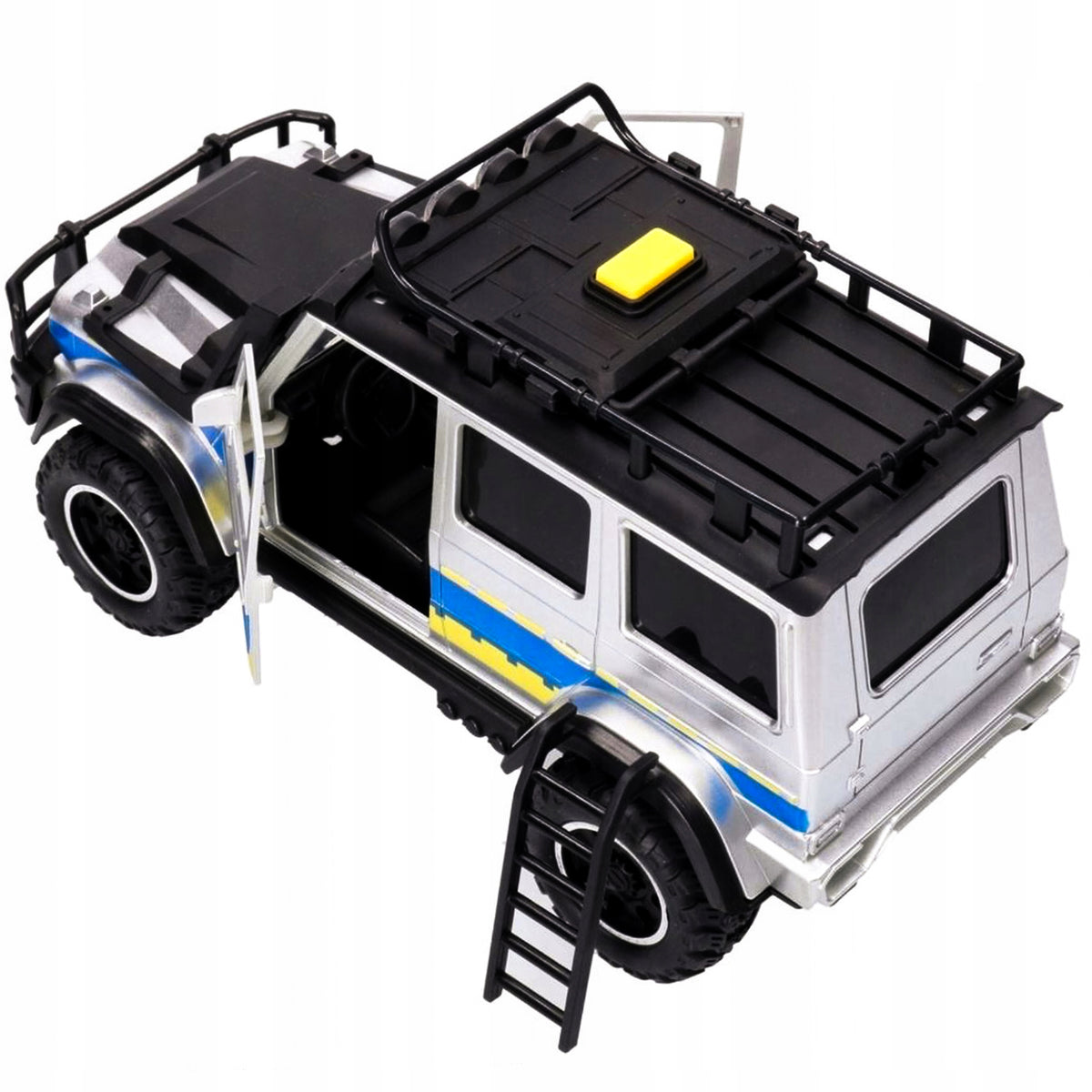 SUV Police Car OPENING DOOR SET MOTORCYCLE Drive Light Sound Manufacturer code MEGADIDI SUV POLICYJNY, MOTOCYKL