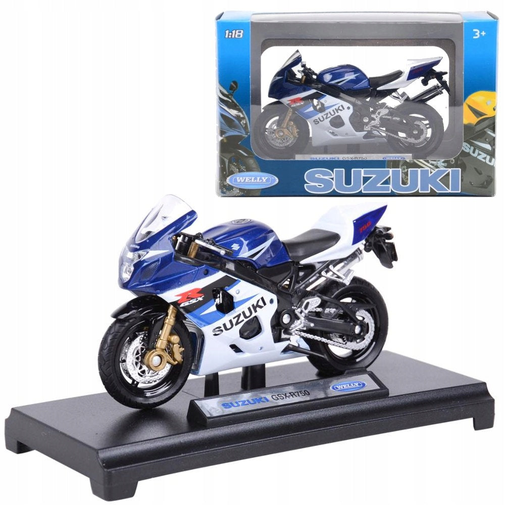 SUZUKI GSX-R 750 IN 1:18 SCALE MAISTO REALISTIC MOTORCYCLE MODEL