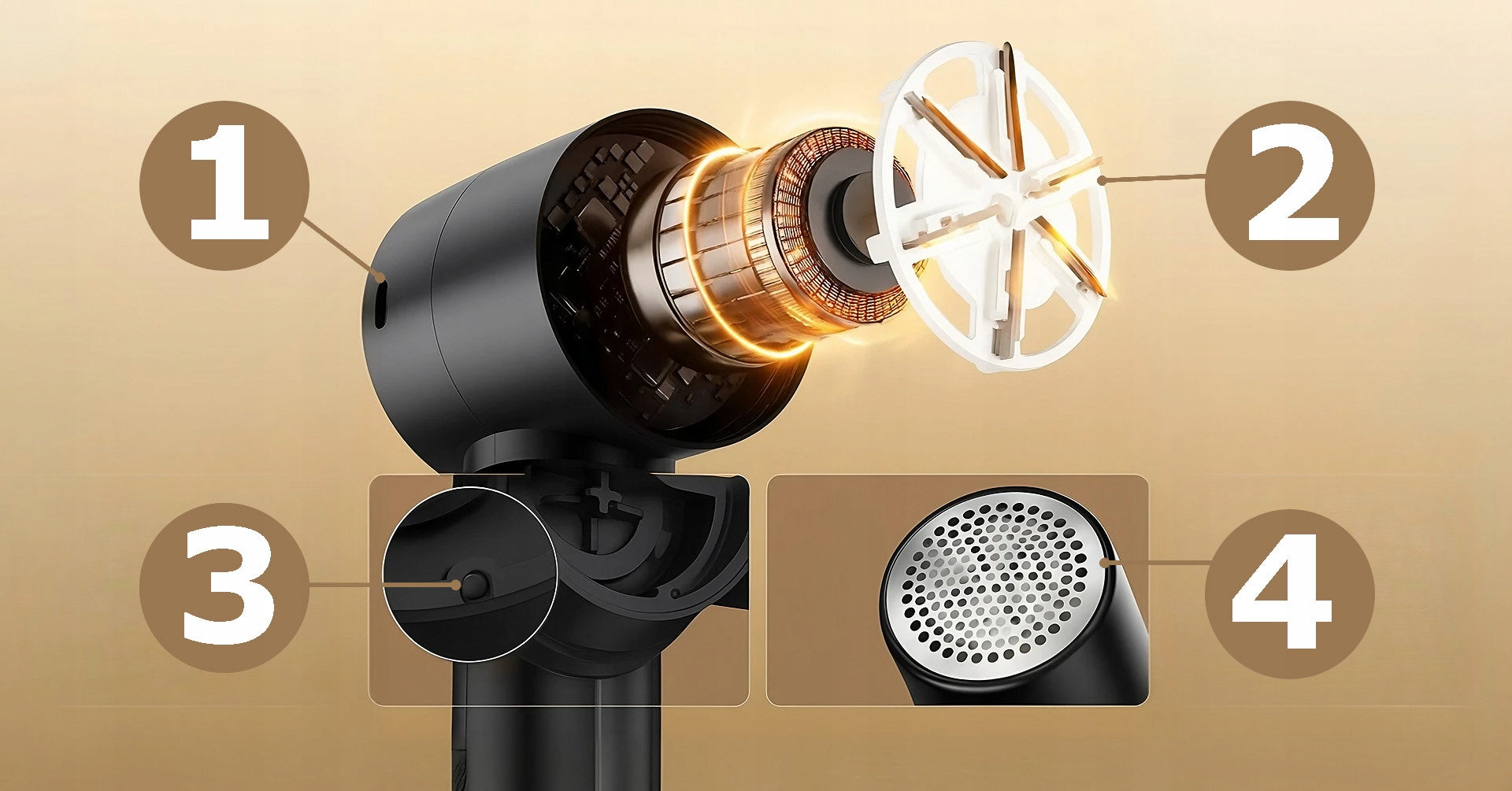 SWEATER CLOTHES SHAVER LED DISPLAY USB CHARGING STRONG ELECTRIC Manufacturer code GOLARKA DO UBRAŃ SWETRÓW