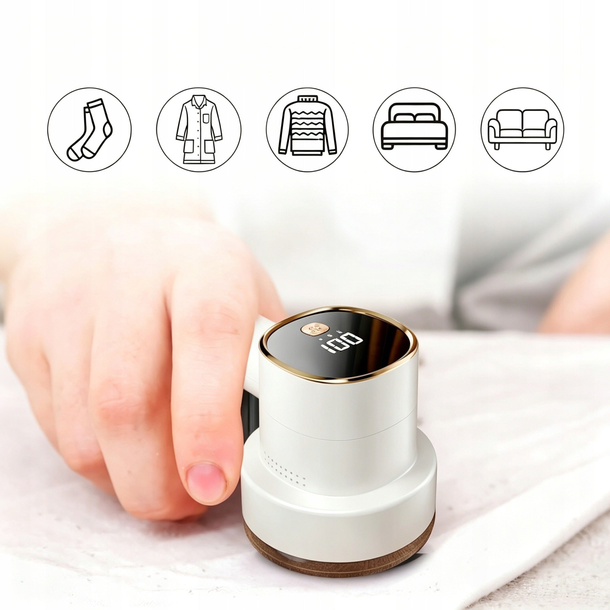 SWEATER UPHOLSTERY CLOTHES SHAVER 3 MODES STRONG AND MODERN USB MACHINE Manufacturer code GOLARKA BEZPRZEWODOWA B1