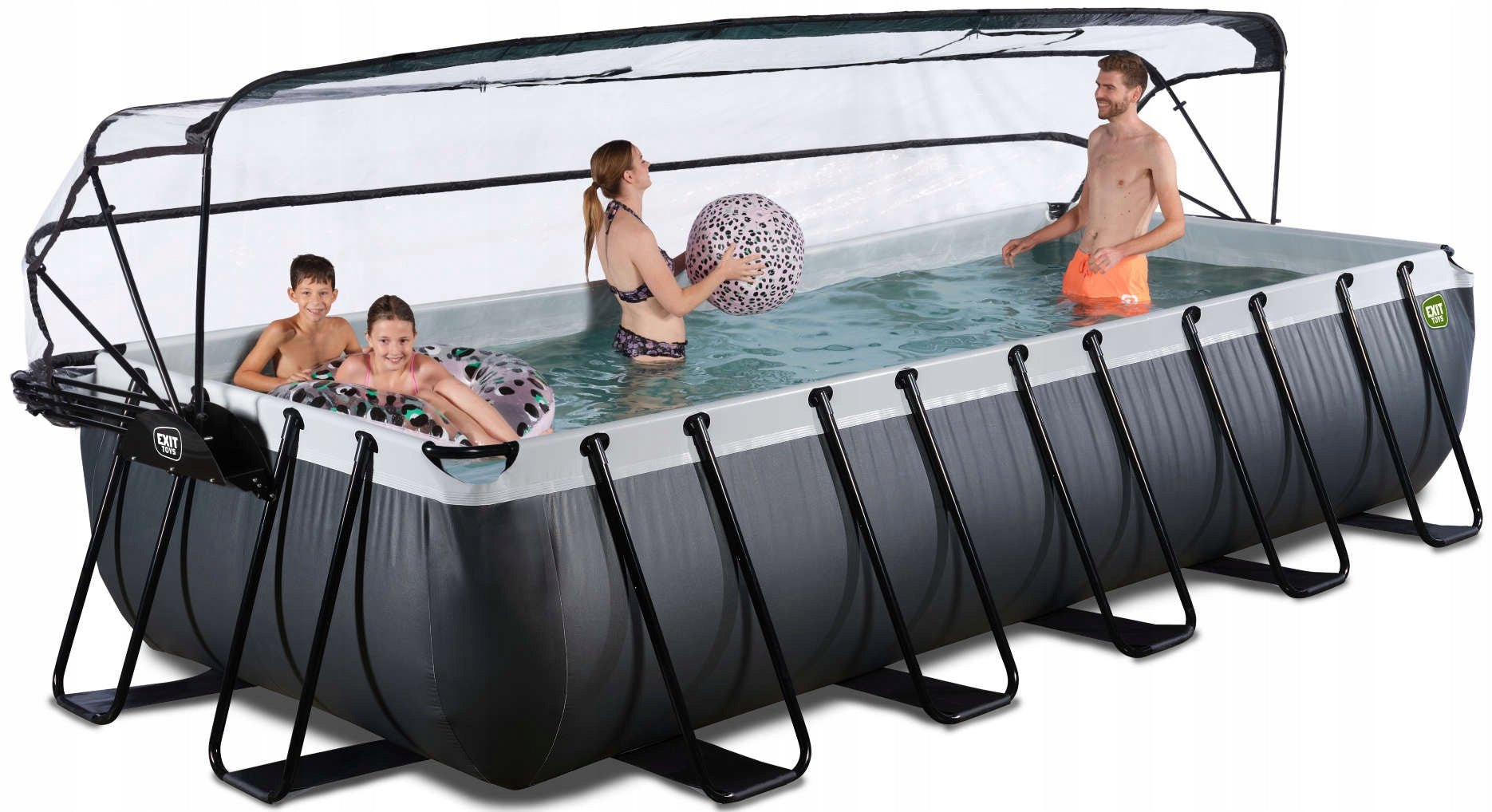 SWIMMING POOL ON A FRAME 540X250X100CM WITH HEAT PUMP