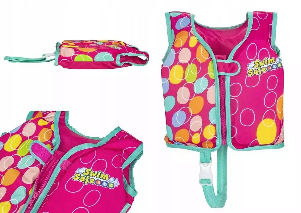 SWIMMING VEST PINK 56CM