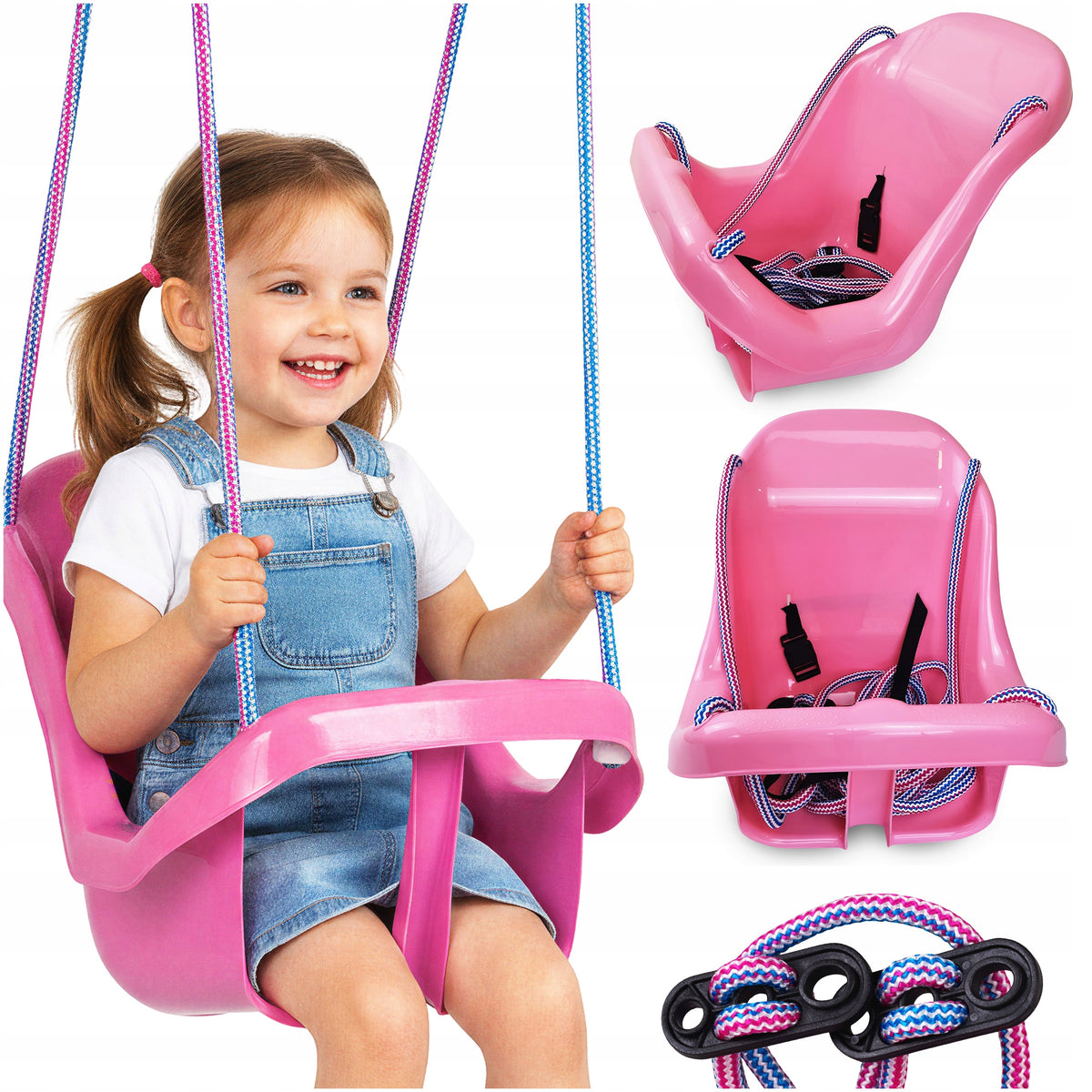 SWING FOR CHILDREN BUCKET HIGH CHAIR CHILD SEAT FOR GARDEN HOUSE