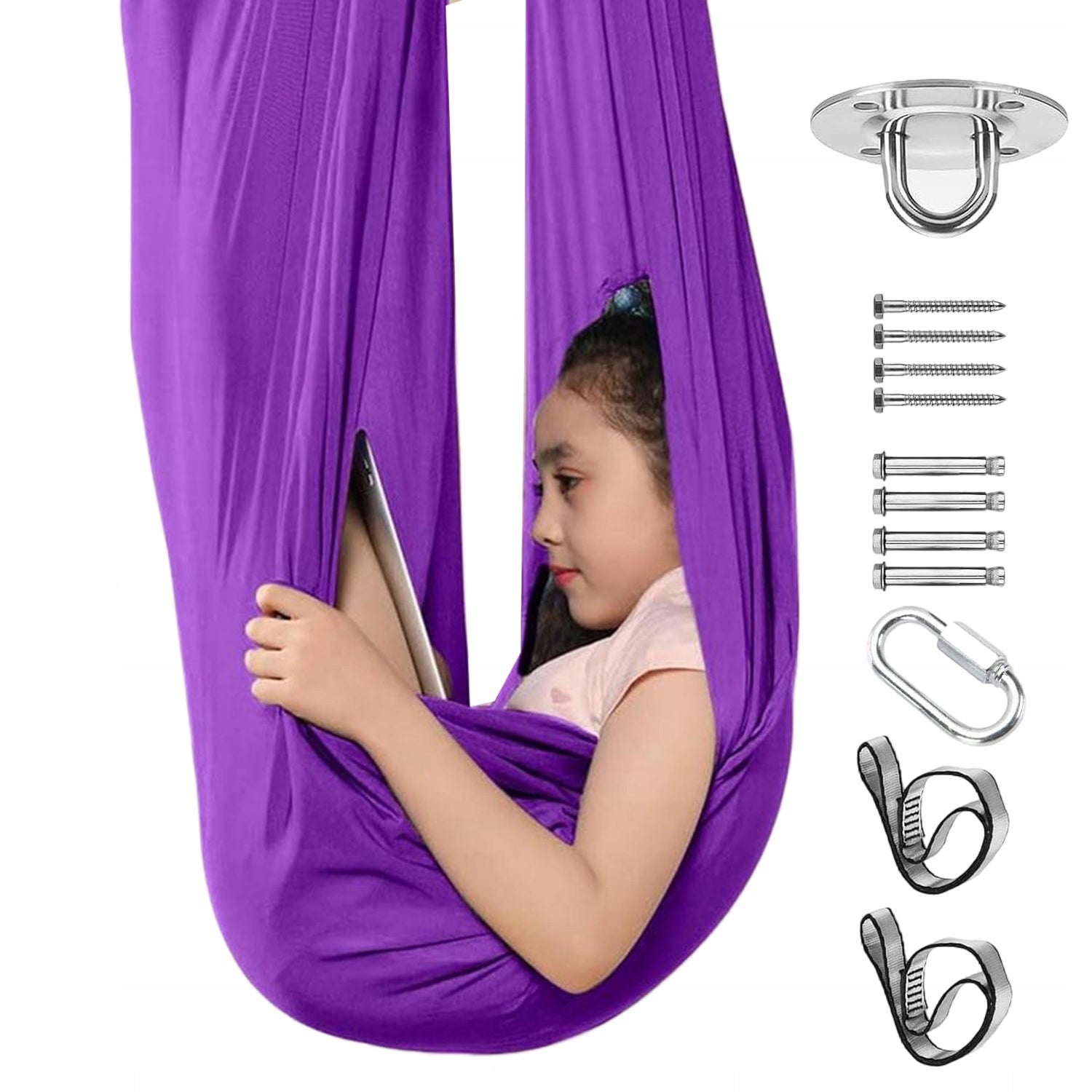 SWING FOR CHILDREN HAMMOCK SENSORY SCARF ACROBATIC SASH YOGA