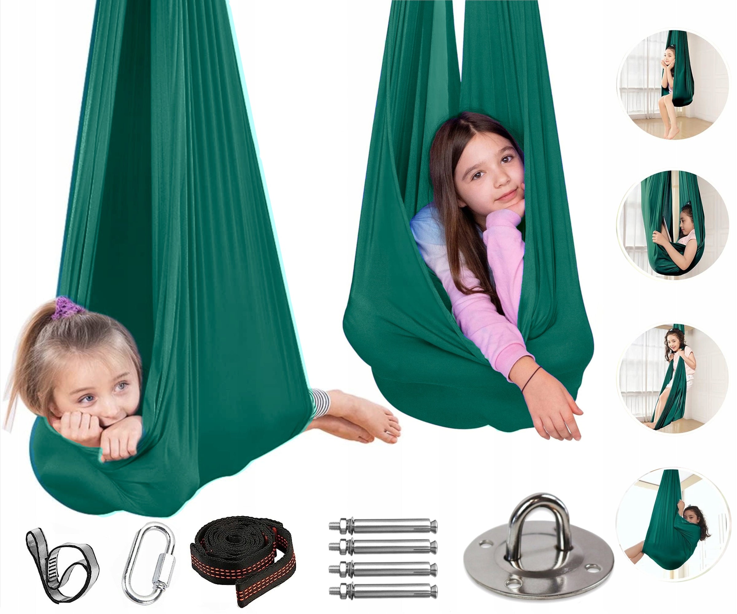 SWING FOR CHILDREN HAMMOCK SENSORY SCARF ACROBATIC YOGA + ATTACHMENT
