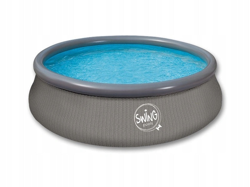 SWING Ratan – inflatable garden pool 366×91 cm | rattan pattern