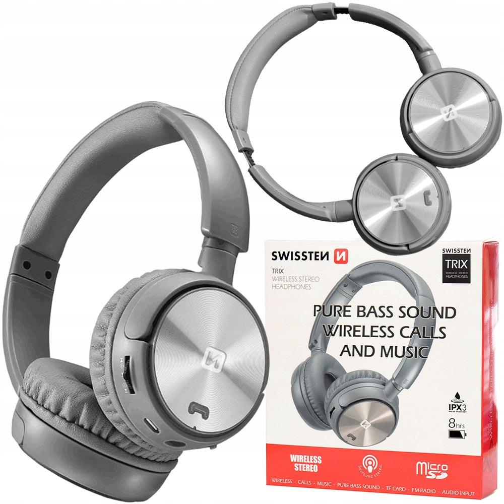 SWISSTEN TRIX BT microSD Wireless Headphones for Christmas Gift