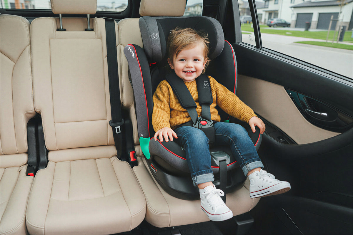 SWIVEL CAR SEAT 360° 40-150 CM i-Size R129 ISOFIX + ORGANIZER Brand TRAVELLER