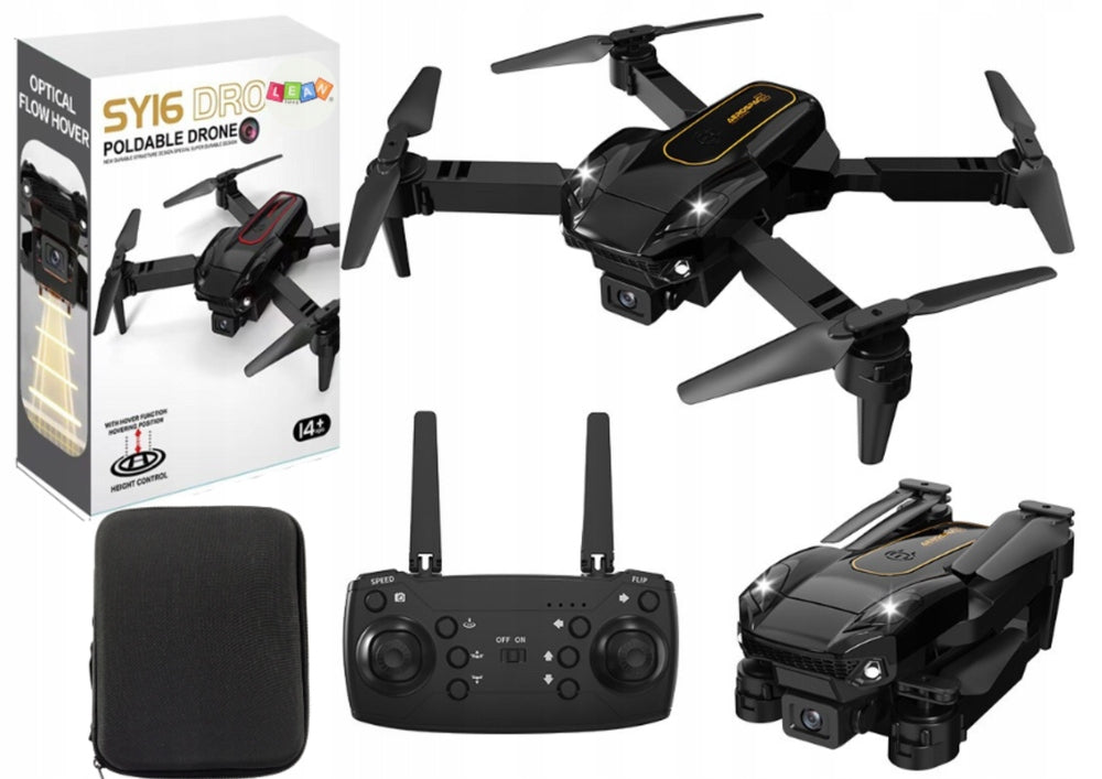 SY16 drone with 2 4K cameras, 2 batteries, remote control, cover - For beginners
