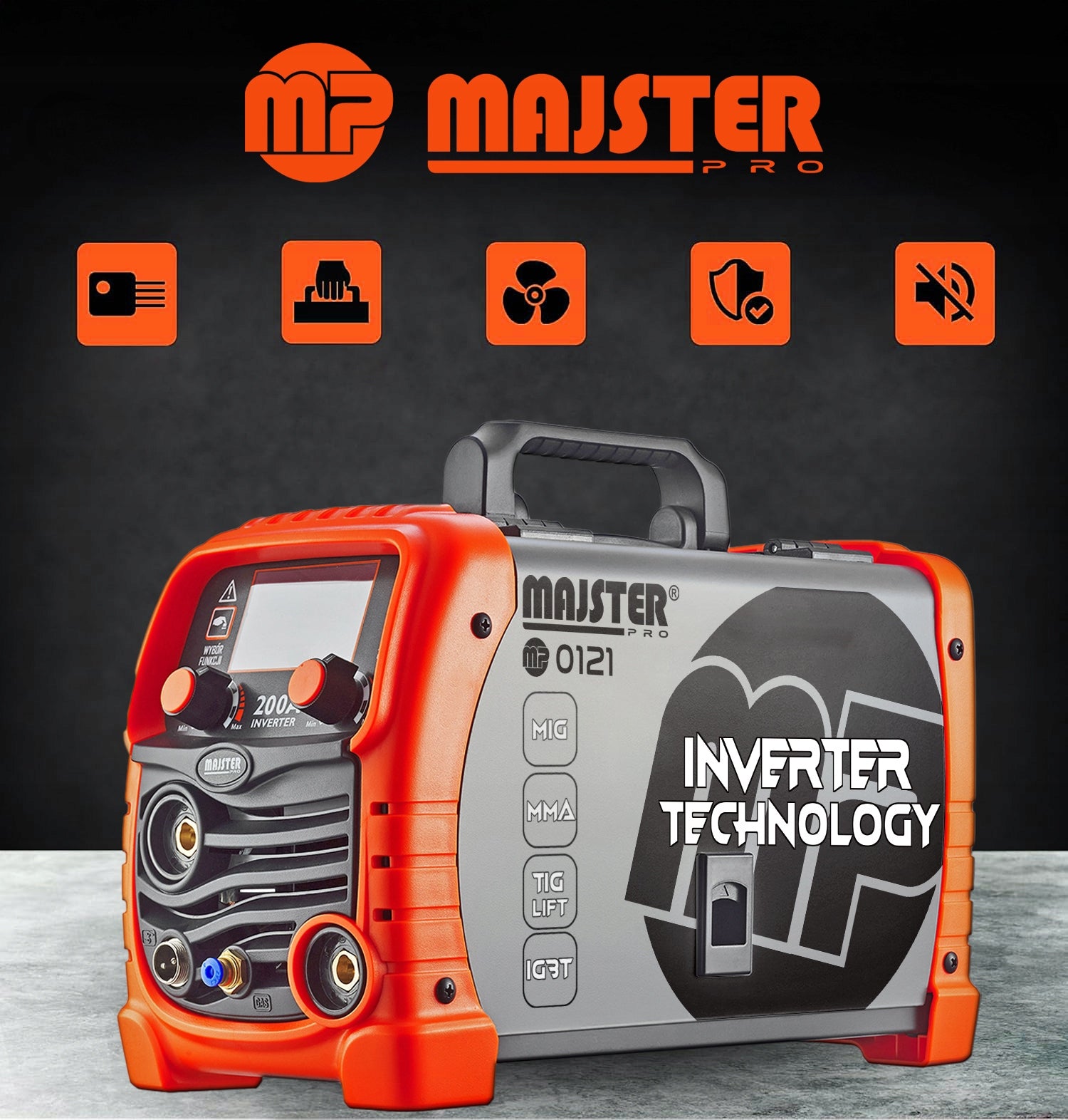 SYNERGY MIGOMAT MIG Co2 MMA TIG 200A PRO MP0121 inverter welder Manufacturer code MP0121