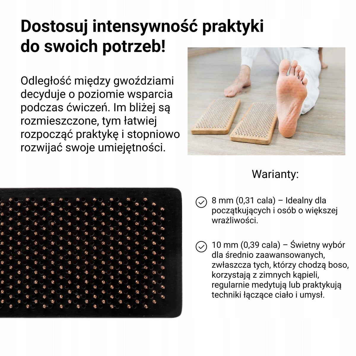 Sadhu Premium Quality Acupressure Boards with 10mm Copper Nails Packaging status original