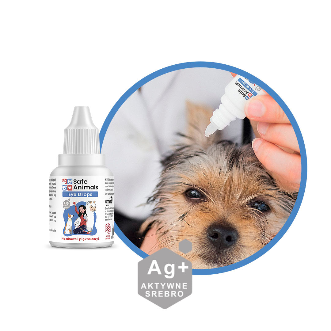 Safe Animals Eye Drops for Dogs and Cats with Silver Packaging status original