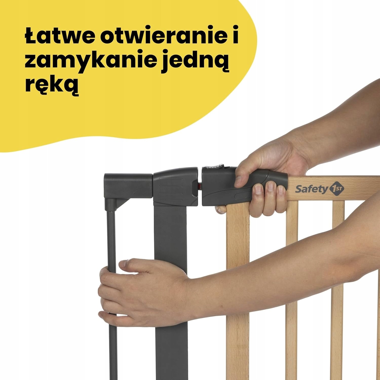 Safety 1st Simply Close Wood safety gate for stairs 80-87 cm Manufacturer code 1223