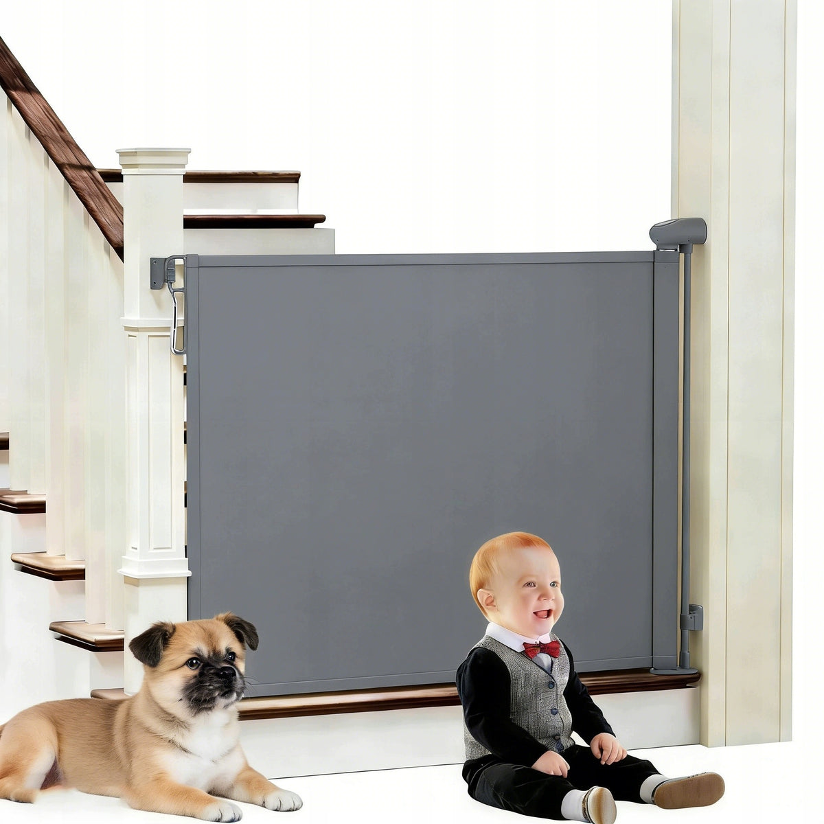 Safety Gate Protective Barrier For Stairs to Door roller Shutter 140x86 CM