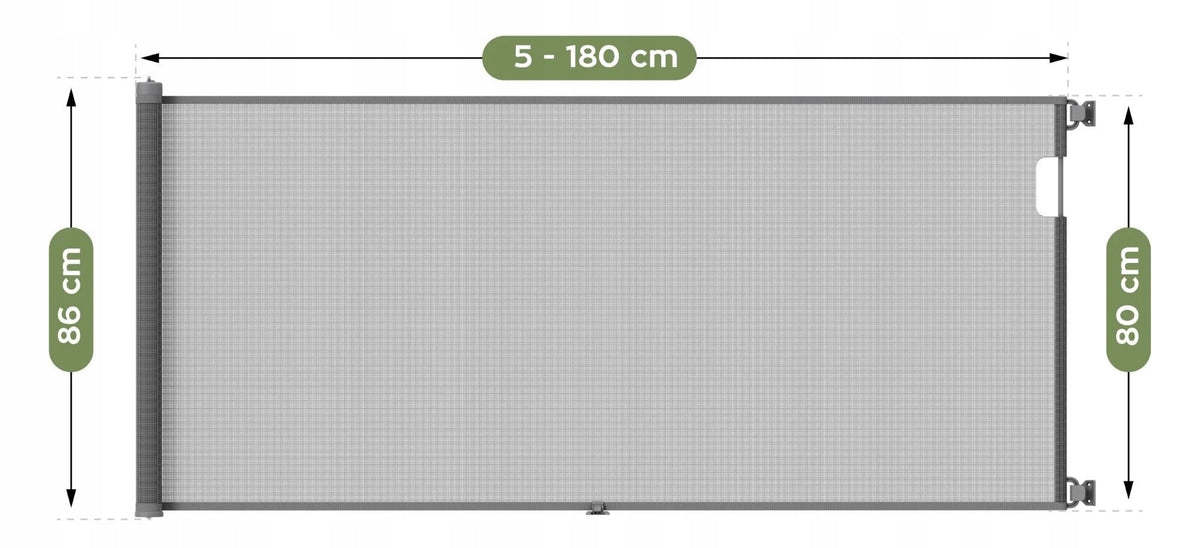 Safety barrier TULANO Guardian 1.8 Grey Material fabric