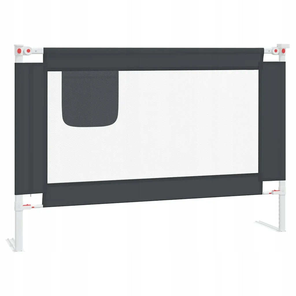 Safety barrier for bed 100x25 cm, dark grey