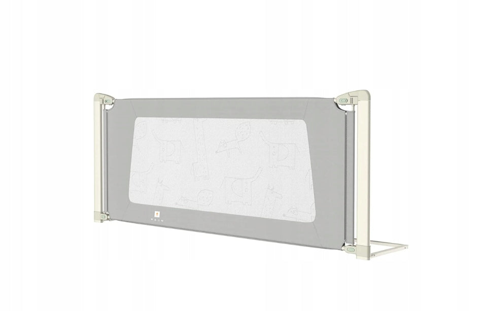 Safety barrier for bed adjustable up to 200cm Color gray