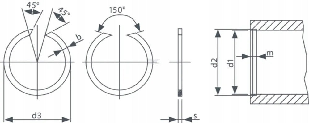 Safety ring for housing BR160 Brand Flurysar