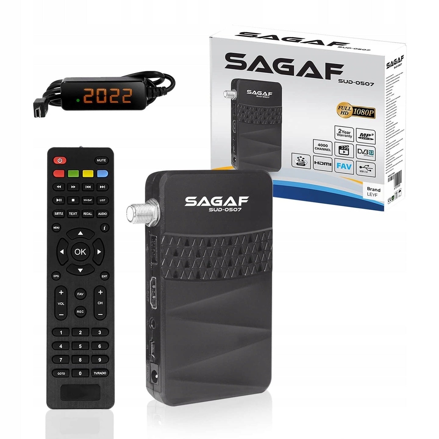 Sagaf SUD-0507 FULL HD 1080P DVB S2 + HDMI decoder tuner Brand no brand