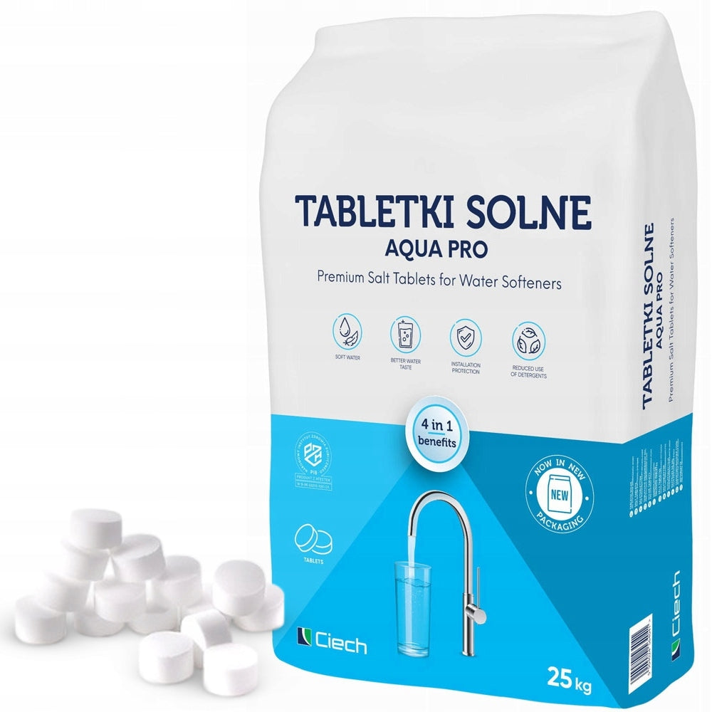 Salt Tablets For Water Treatment For Softener Salt Ciech 25 kg Qemetica